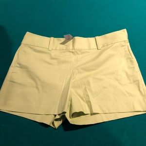 Ann Taylor Shorts, lime green side-zipper, 12